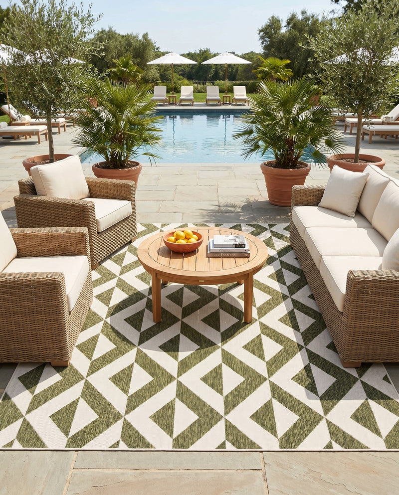 Urban Oasis Rugs Collection Area Rug -  Highrise (Green) Rectangle Green  lifestyle 7