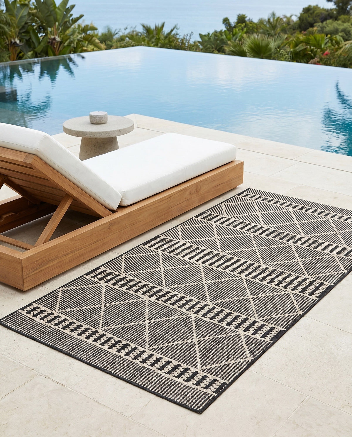 Savannah Pergola Collection Area Rug -  Glade Rectangle Black  lifestyle 45