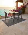 Seaside Serenity Collection Area Rug - Veranda (Black) Rectangle Black  lifestyle 30