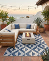 Urban Oasis Rugs Collection Area Rug -  Highrise (Blue) Rectangle Blue  lifestyle 6