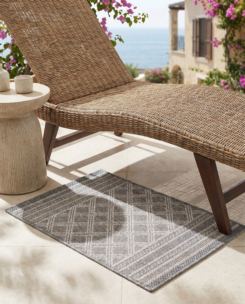 Savannah Pergola Collection Area Rug - Savannah Rectangle Gray  lifestyle 20