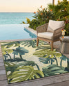 Seaside Blooms Collection Area Rug -  Ivy Rectangle Green  lifestyle 37