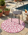 Savannah Escape Collection Area Rug -  Amazon (Magenta) Round Magenta  lifestyle 54