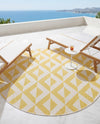 Urban Oasis Rugs Collection Area Rug -  Highrise (Yellow) Round Yellow  lifestyle 46