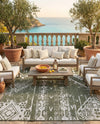 Desert Nomad Terrace Collection Area Rug - Sahara (Green) Rectangle Green  lifestyle 19