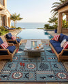 Seaside Haven Rugs Collection Area Rug -  Anchorage Rectangle Blue  lifestyle 5