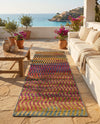 Urban Terrace Collection Area Rug -  Walkway Runner Multi  lifestyle 75
