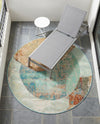 Urban Terrace Collection Area Rug -  Portico Round Multi  lifestyle 62