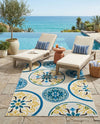 Urban Terrace Collection Area Rug -  Deck Rectangle Cream  lifestyle 54