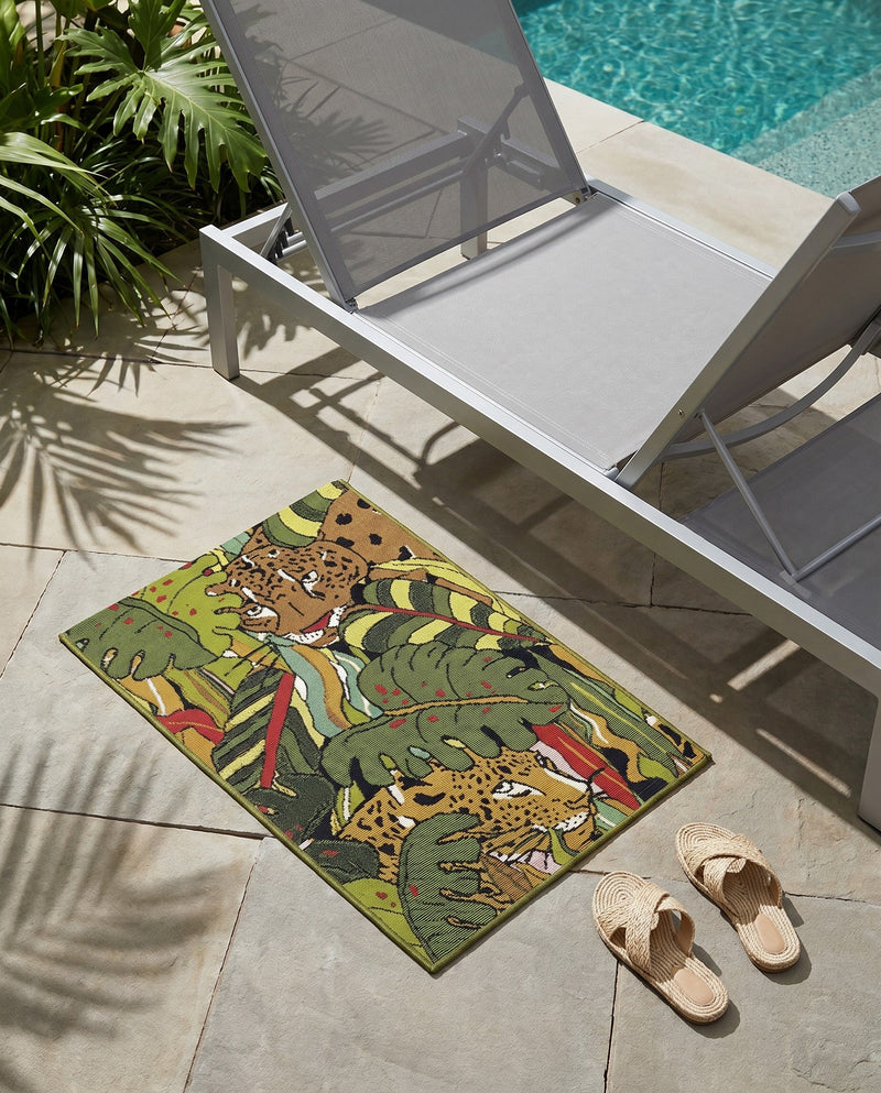 Seaside Blooms Collection Area Rug -  Sorrento Rectangle Green  lifestyle 21