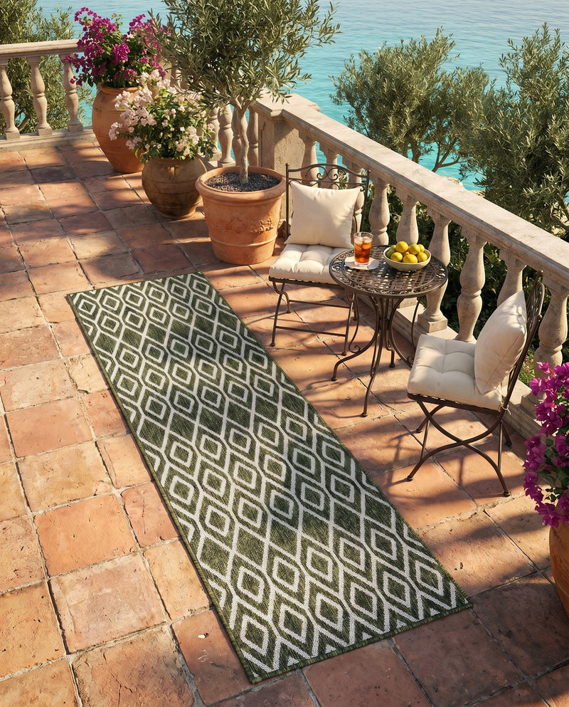 Urban Oasis Rugs Collection Area Rug -  Boulevard (Green) Runner Green  lifestyle 45
