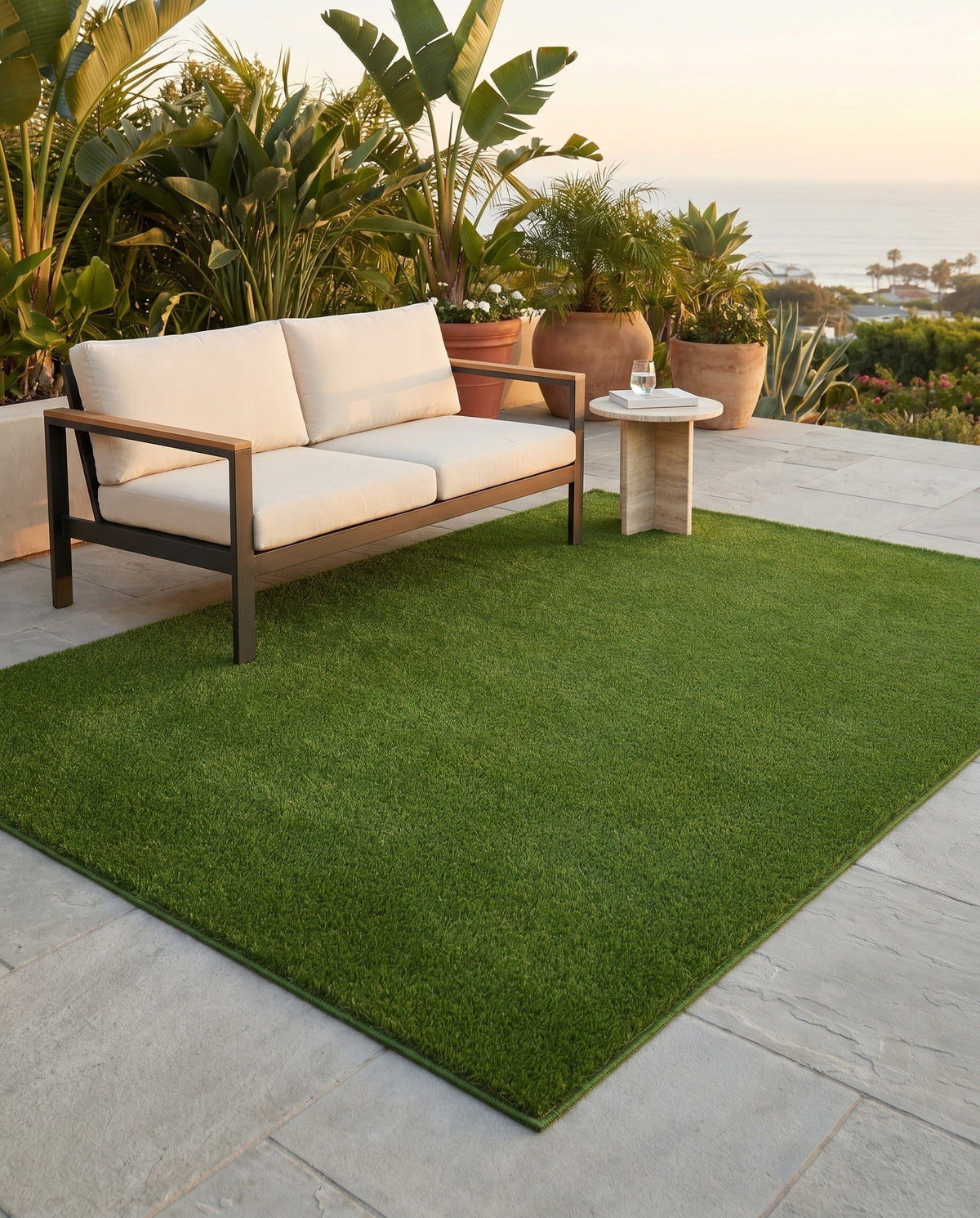 Meadow Retreat Collection Area Rug - Glen Rectangle Green  lifestyle 26