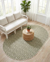 Urban Oasis Rugs Collection Area Rug -  Rooftop (Green) Oval Green  lifestyle 54