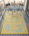 Urban Oasis Rugs Collection Area Rug -  Penthouse (Yellow and Aqua) Rectangle Yellow and Aqua  lifestyle 18