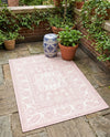 Tribal Terrace Treasures Collection Area Rug -  Incan Isle (Pink) Rectangle Pink  lifestyle 17