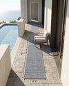 Jill Zarin Sedona Oasis Outdoor Collection Area Rug - Coconino (Navy Sky) Runner Navy Sky  lifestyle 58