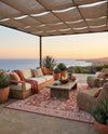 Tribal Terrace Treasures Collection Area Rug -  Incan Isle (Rust Red) Rectangle Rust Red  lifestyle 23
