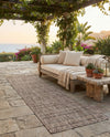 Seaside Stripes Collection Area Rug -  Boardwalk (Natural) Runner Natural  lifestyle 69