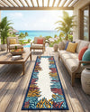 Caribbean Terrace Collection Area Rug -  Tortola Runner Multi  lifestyle 26