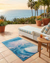 Urban Terrace Collection Area Rug - Veranda Rectangle Blue  lifestyle 6