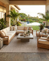 Seaside Serenity Collection Area Rug - Veranda (Beige) Rectangle Beige  lifestyle 38