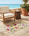 Seaside Blooms Collection Area Rug -  Meadow Rectangle Multi  lifestyle 16