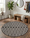 Urban Oasis Rugs Collection Area Rug -  Boulevard (Charcoal Gray) Round Charcoal Gray  lifestyle 22