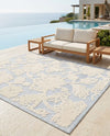 Bahama Breeze Outdoor Collection Area Rug -  Eleuthera Rectangle Gray  lifestyle 29