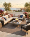 Seaside Serenity Collection Area Rug - Veranda (Light Brown) Rectangle Light Brown  lifestyle 9