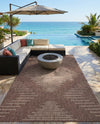 Urban Terrace Collection Area Rug -  Chelsea (Brown) Rectangle Brown  lifestyle 5
