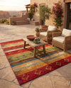 Urban Terrace Collection Area Rug -  Rooftop Rectangle Multi  lifestyle 62