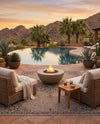 Patio Heritage Collection Area Rug -  Charleston (Beige) Rectangle Beige  lifestyle 6
