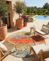 Urban Terrace Collection Area Rug -  Terrace Round Multi  lifestyle 67