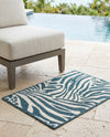 Savannah Escape Collection Area Rug -  Masai Rectangle Navy Blue and Ivory  lifestyle 32