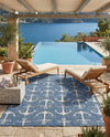Seaside Haven Rugs Collection Area Rug - Sapphire (Blue) Rectangle Blue  lifestyle 6