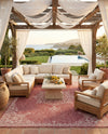 Patio Heritage Collection Area Rug -  Charleston (Rust Red) Rectangle Rust Red  lifestyle 4