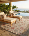 Seaside Blooms Collection Area Rug - Seychelles Rectangle Beige  lifestyle 51
