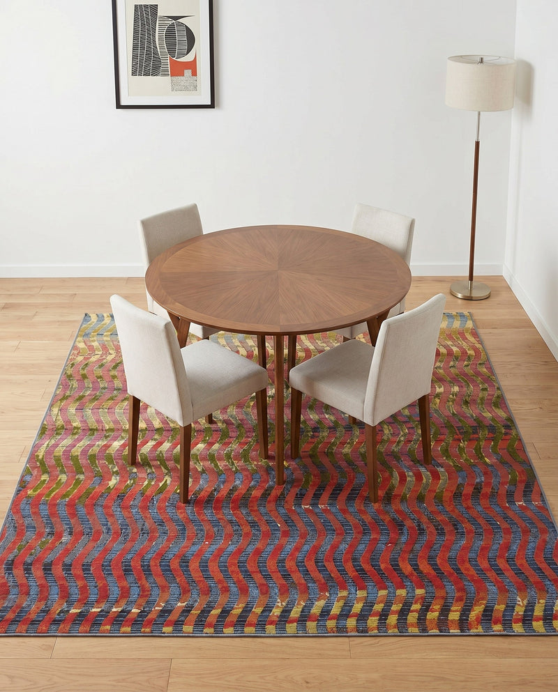 Urban Terrace Collection Area Rug -  Walkway Square Multi  lifestyle 36