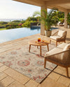 Seaside Blooms Collection Area Rug - Seychelles Rectangle Beige  lifestyle 17