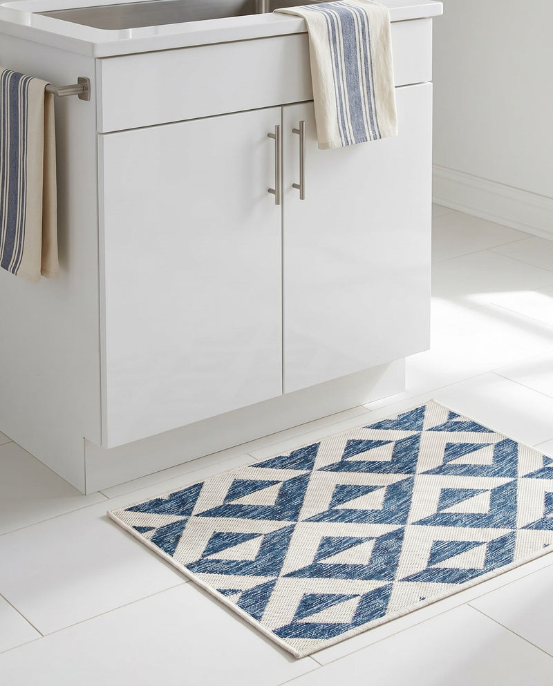 Urban Oasis Rugs Collection Area Rug -  Highrise (Blue) Rectangle Blue  lifestyle 22