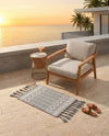 Sustainable Nomad Terrace Collection Area Rug - Reef Rectangle Cool Gray  lifestyle 29