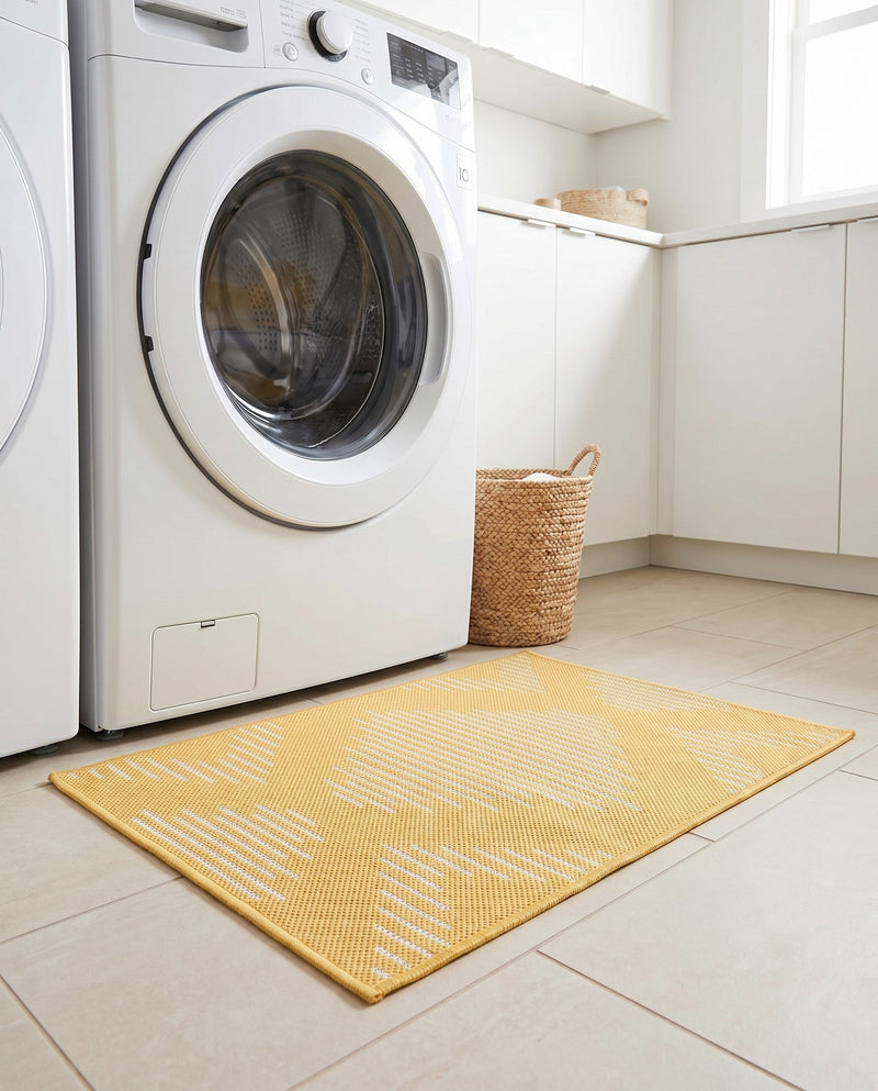 Urban Terrace Collection Area Rug -  Chelsea (Yellow) Rectangle Yellow  lifestyle 6