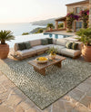 Urban Oasis Rugs Collection Area Rug -  Terrace (Green) Square Green  lifestyle 29