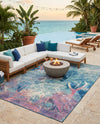 Seaside Haven Rugs Collection Area Rug - Marina Rectangle Multi  lifestyle 34