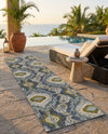 Urban Terrace Collection Area Rug -  Vista Runner Blue  lifestyle 61