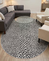 Urban Oasis Rugs Collection Area Rug -  Terrace (Black) Oval Black  lifestyle 62