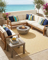 Urban Oasis Rugs Collection Area Rug -  Rooftop (Yellow Ivory) Rectangle Yellow Ivory  lifestyle 15