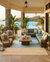 Seaside Haven Rugs Collection Area Rug -  Tides Rectangle Multi  lifestyle 6