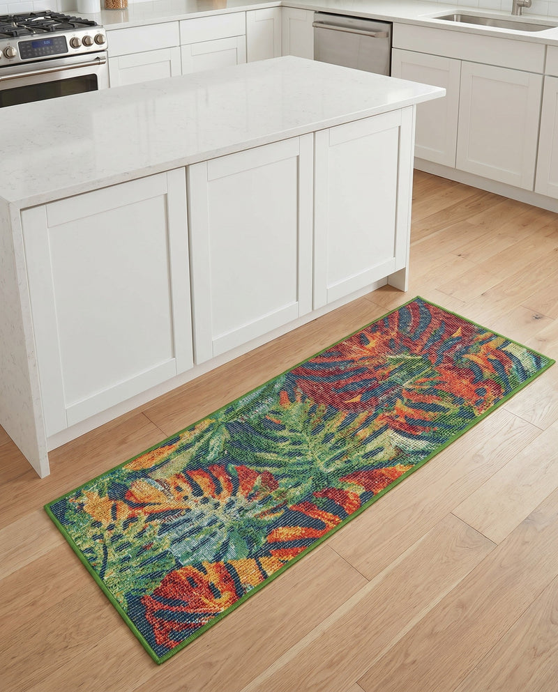 Coastal Terrace Collection Area Rug -  Pier Runner Multi  lifestyle 78
