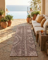 Desert Nomad Terrace Collection Area Rug - Sahara (Brown) Runner Brown  lifestyle 55